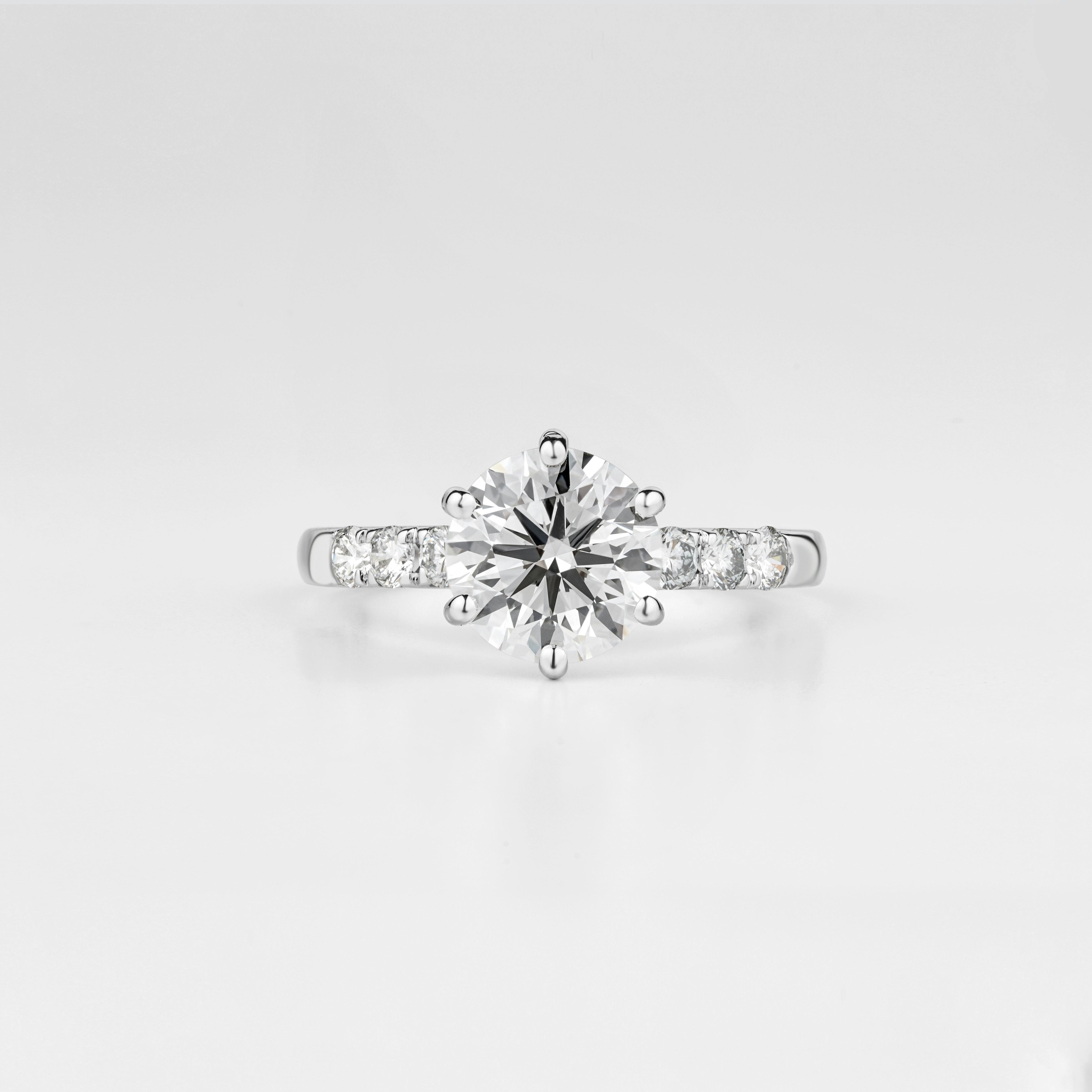 Snowflake-Inspired Engagement Ring